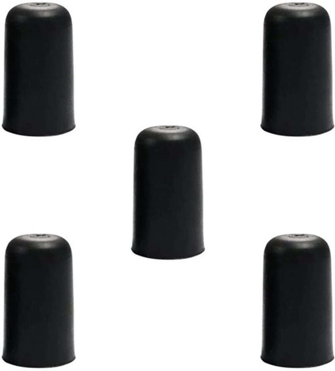 Endpin Antislip - Cello Endpin Rubber Tip - Vervangmat 5 Stuks - Protector voor Violoncello - Vernikkeld Metaal - Eenvoudige Installatie