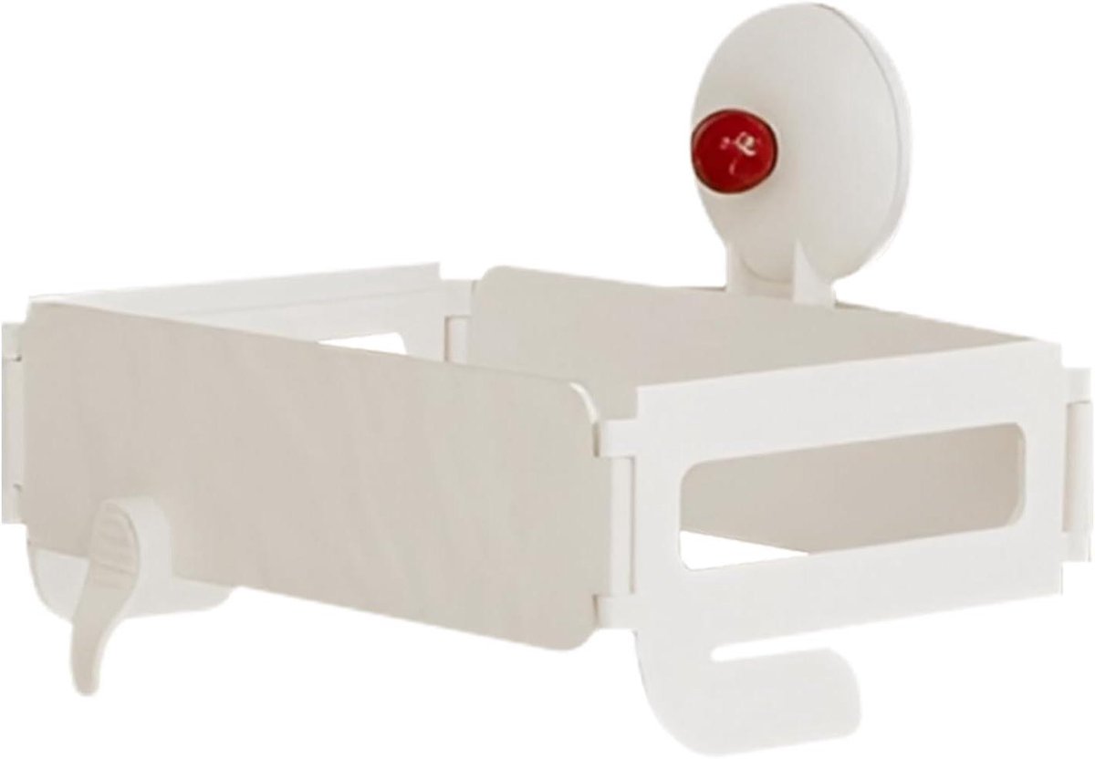 Vuilniszakhouder Deur - Afvalzakhouder Draagbaar - Afval Beheer - Inklapbaar Wandmodel - 18.5 cm - Wit