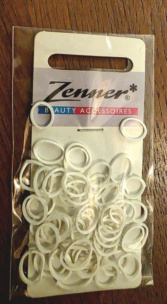 Zenner siliconen haarelastiekjes 48 stuks - wit - mini rubber elastiekjes