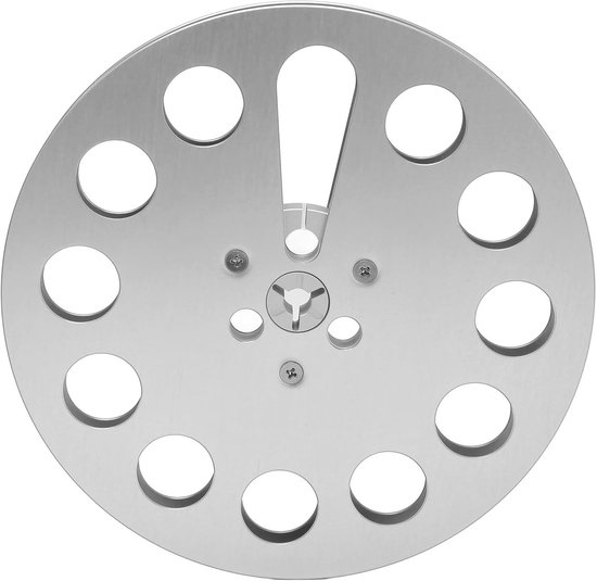 Lege Spoel - Spoel Reel - Muziek Opnemen - Aluminiumlegering - 7 inch - Zilver — afbeelding 5
