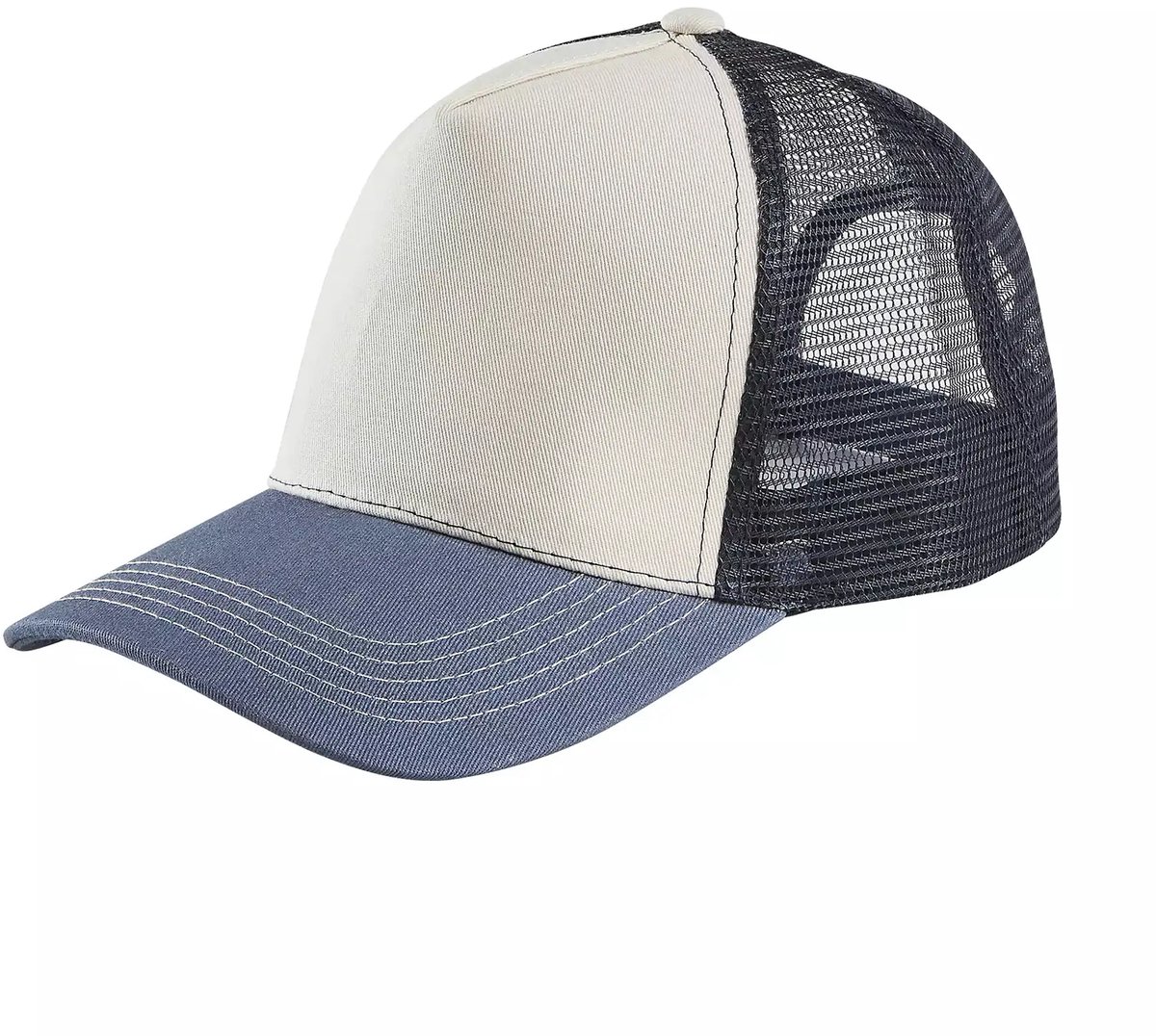 SOL'S Five Panel Cap Blink L04451 - Off White/Denim/French Navy - One size