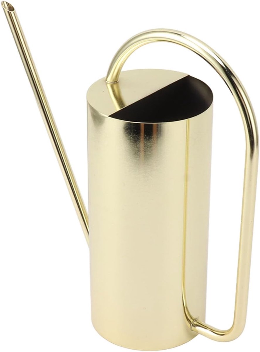 Gouden Gieter met Lange Tuit - 1500ml Capaciteit - Roestvrijstalen Tuinaccessoire voor Planten en Tuinonderhoud