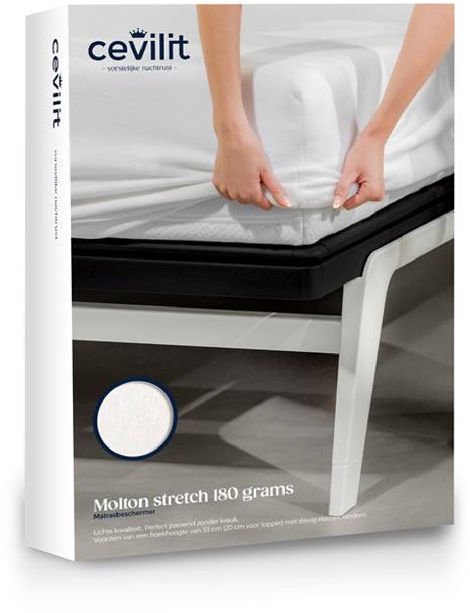 Cevilit Molton Stretch 180 grams Matrasbeschermer - 160x200