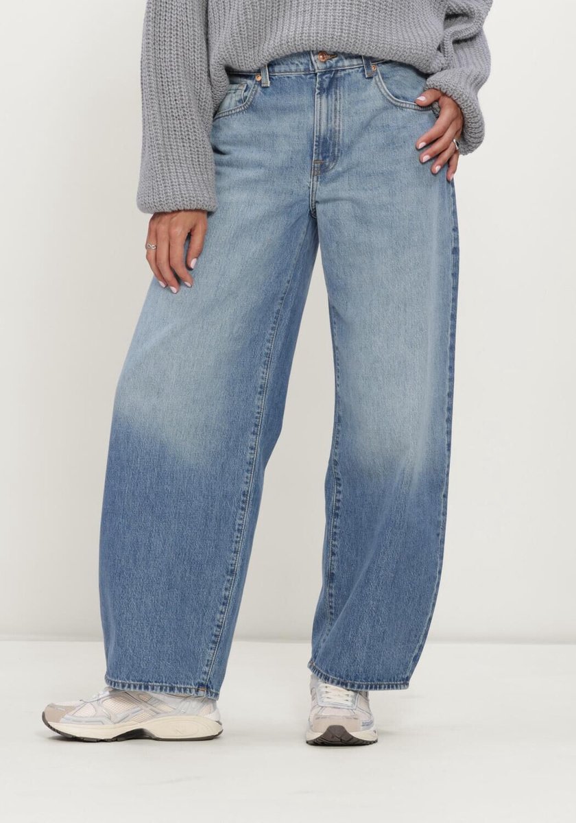 7 For All Mankind Bonnie Curvilinear Skyfrost Jeans Dames - Broek - Blauw - Maat 31