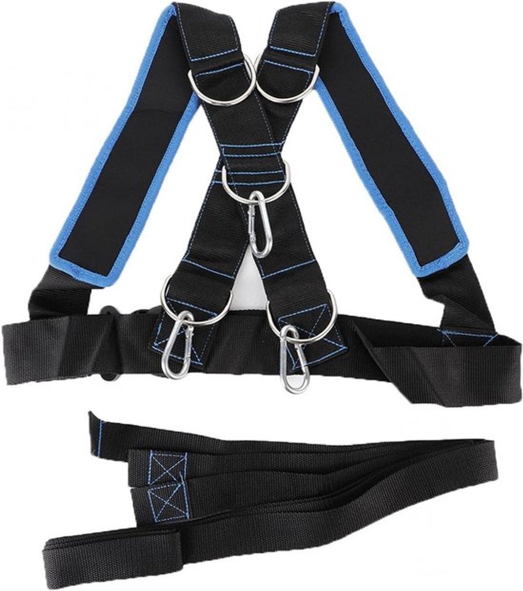 Verstelbare Sledge Harness voor Tire Pull Training, Rugtraining, Weerstandsbanden en Schouderbanden voor Fitness en Sportprestaties