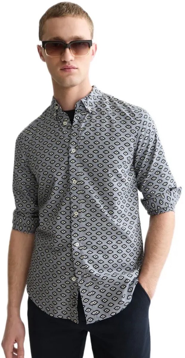 Scotch & Soda 183705 Overhemd Met Lange Mouwen Grijs XL Man