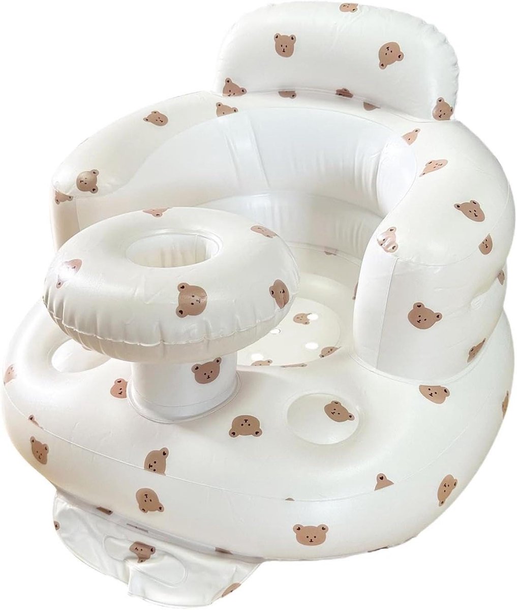 Opblaasbare Baby Stoel - Babysit Stoel - Comfortabel Zitten - Ergonomisch Ontwerp - 52 x 44 x 38 cm - Blauw