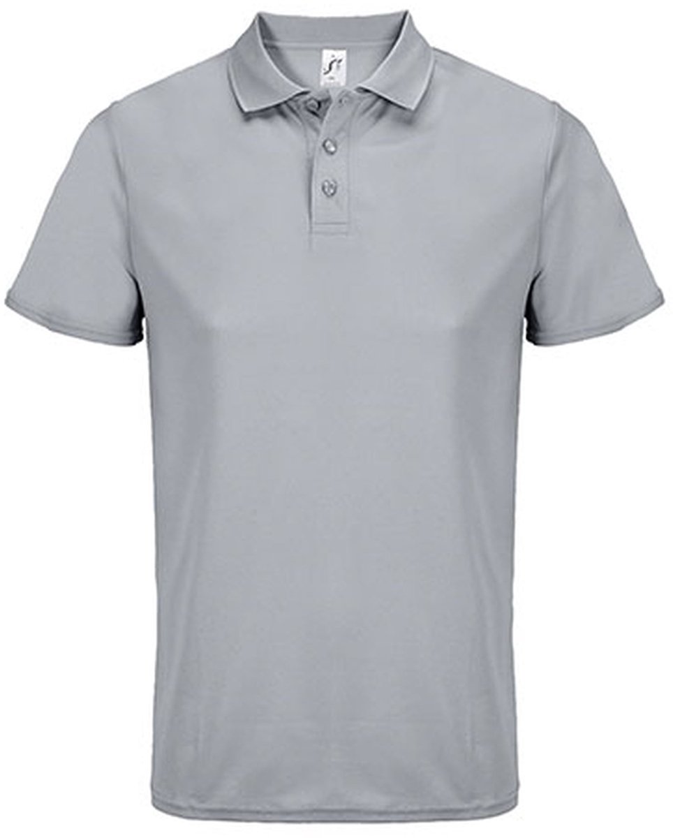 SOL'S Unisex Pitcher Sports Polo Shirt L04442 - Pure Grey - XS