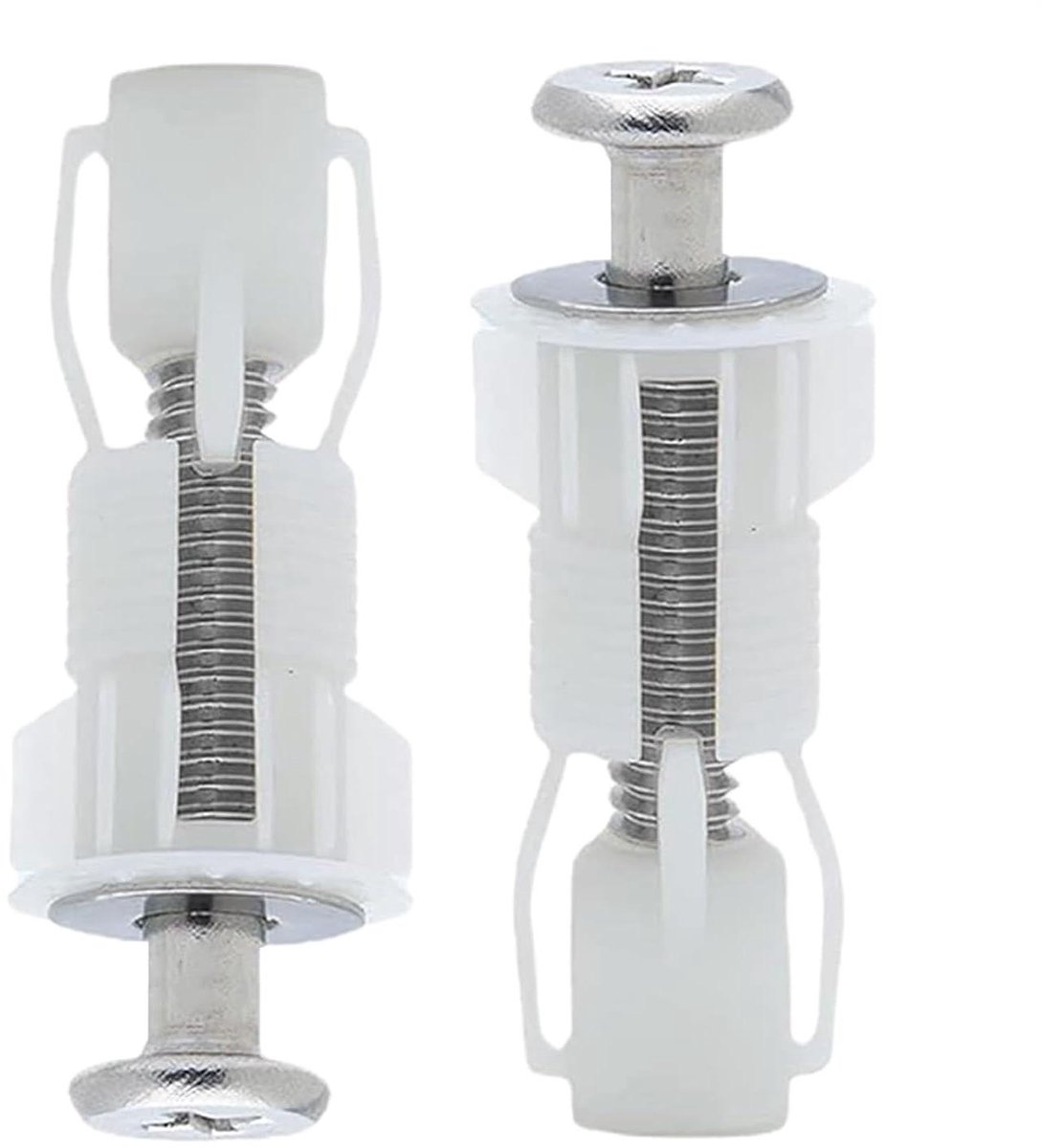 Toiletbril Schroeven - Bevestigingsset Toilet - Badkamer Reparatie - Roestvrij Staal Nylon - 4.5 cm Lengte - Niet gespecificeerd