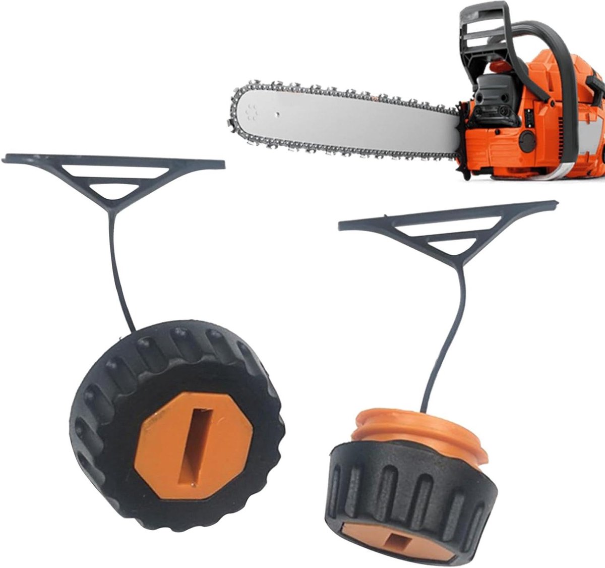 Olie tankdop - Kettingzaag onderdeel - Onderhoud machine - Eenvoudig te installeren - 10 x 5 x 5 cm - Zwart