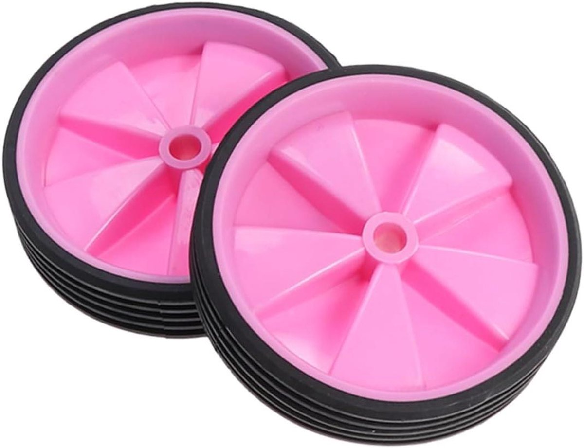 Hulpwiel accessoires - Kinderwieltjes - Kinderen Leren Fietsen - Verbeteren Zelfvertrouwen - 11 cm - Roze