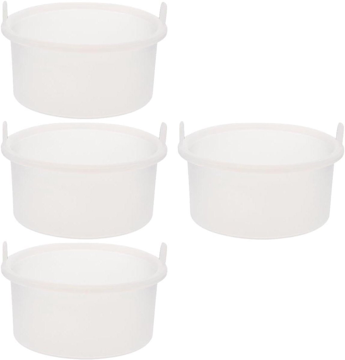 Siliconen Wax Kom - Harsverwarmer Accessoire - Ontharen Thuis - Set van 4 stuks - 12 cm Diameter - As Afgebeeld