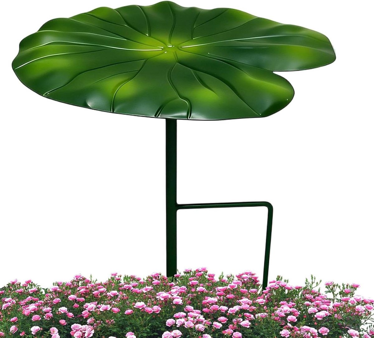 Plantenbeschermer - Tuin paraplu - Planten beschermen - Bladvorm metaal - 21 cm - Zwart