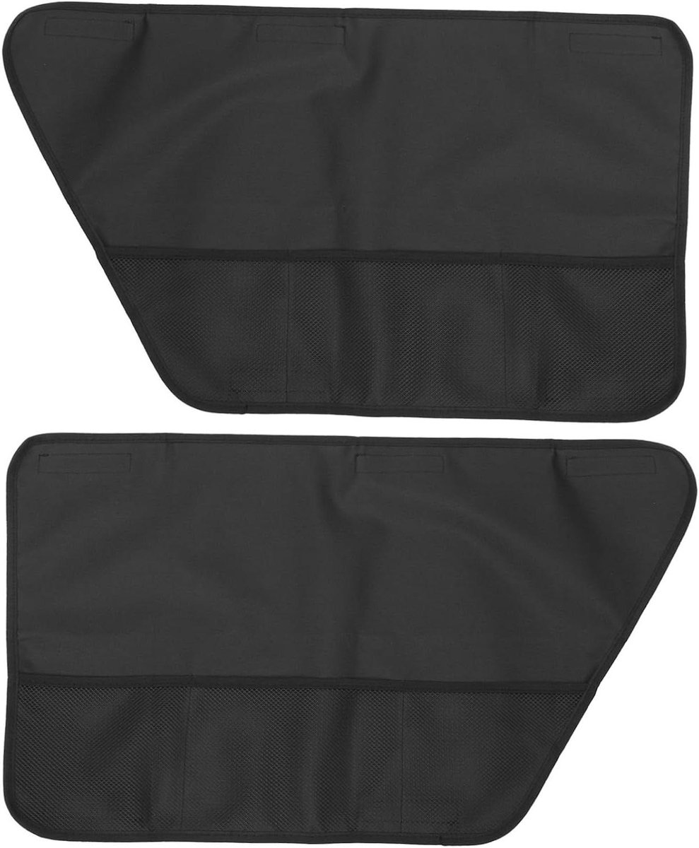 Autodeur Beschermers - Hondendeur Bescherming - Voorkomt Autodeur Krassen - Met Opbergvakken - 72 x 40 cm - Zwart