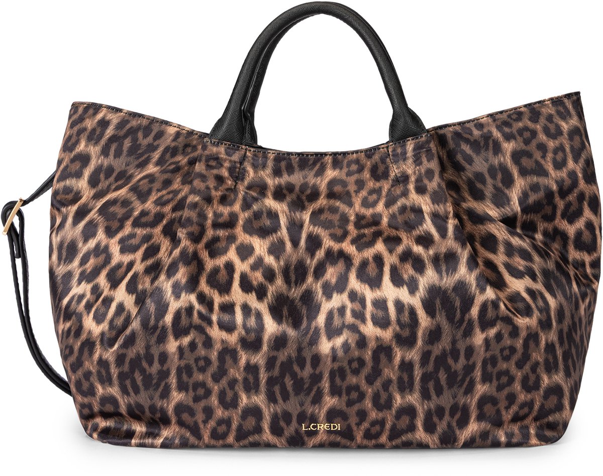 L.CREDI handtas schoudertas Shaindel Handbag Brown / Mix bruine