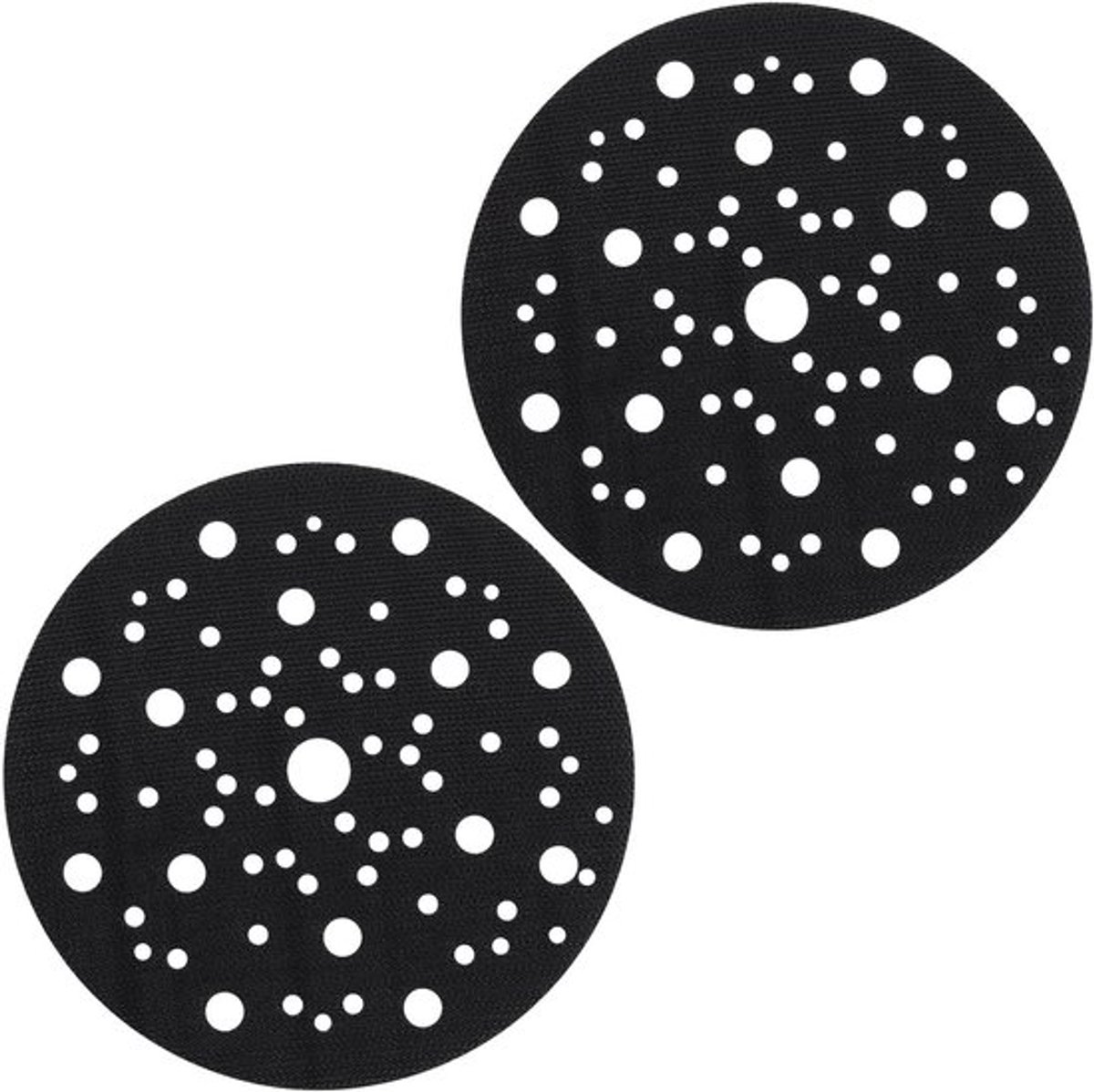 Zachte Interface Pad - Zelfklevend - 150mm - 67 Gat - Beschermende Schijf - Voor Schuren en Polijsten - 2 Stuks