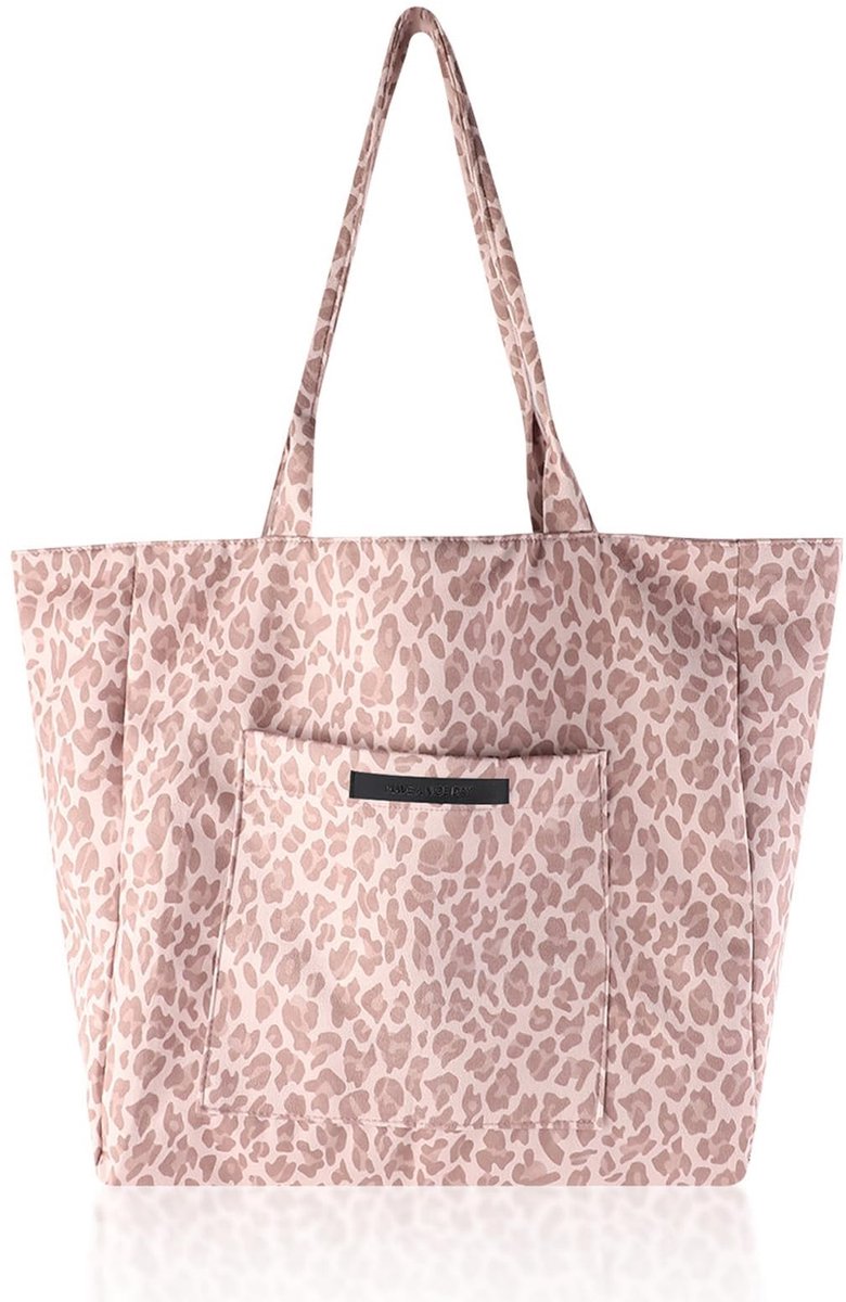Omgoods - Dames Shopper Corduroy Tas met Luipaardpatroon
