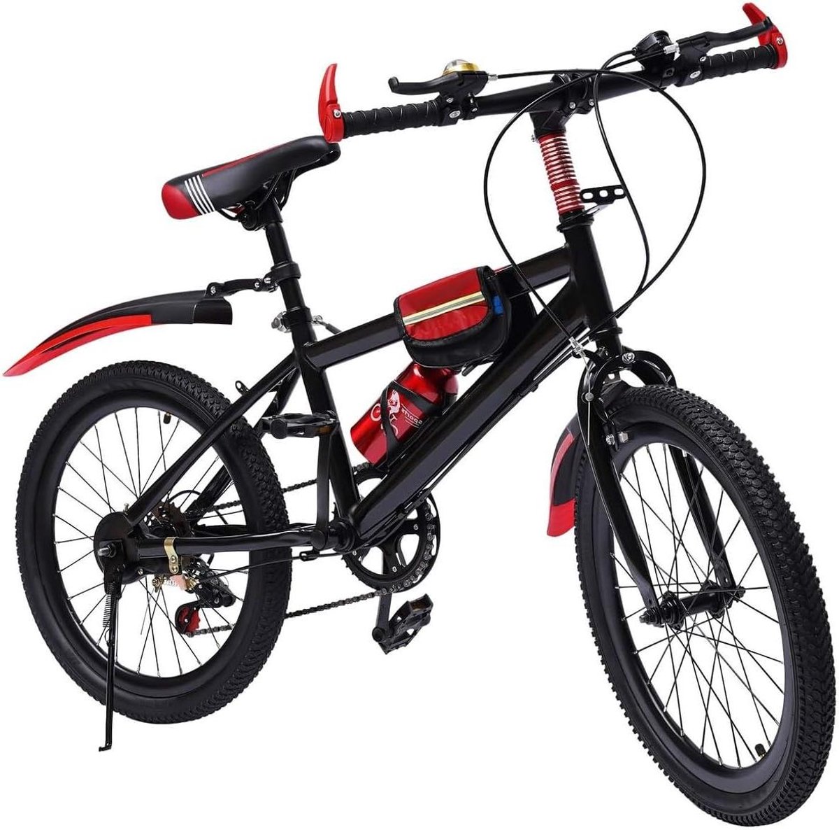 Kinder Mountainbike Fiets Buiten Fietsen Volledige Vering 20 Inch Wiel Rood