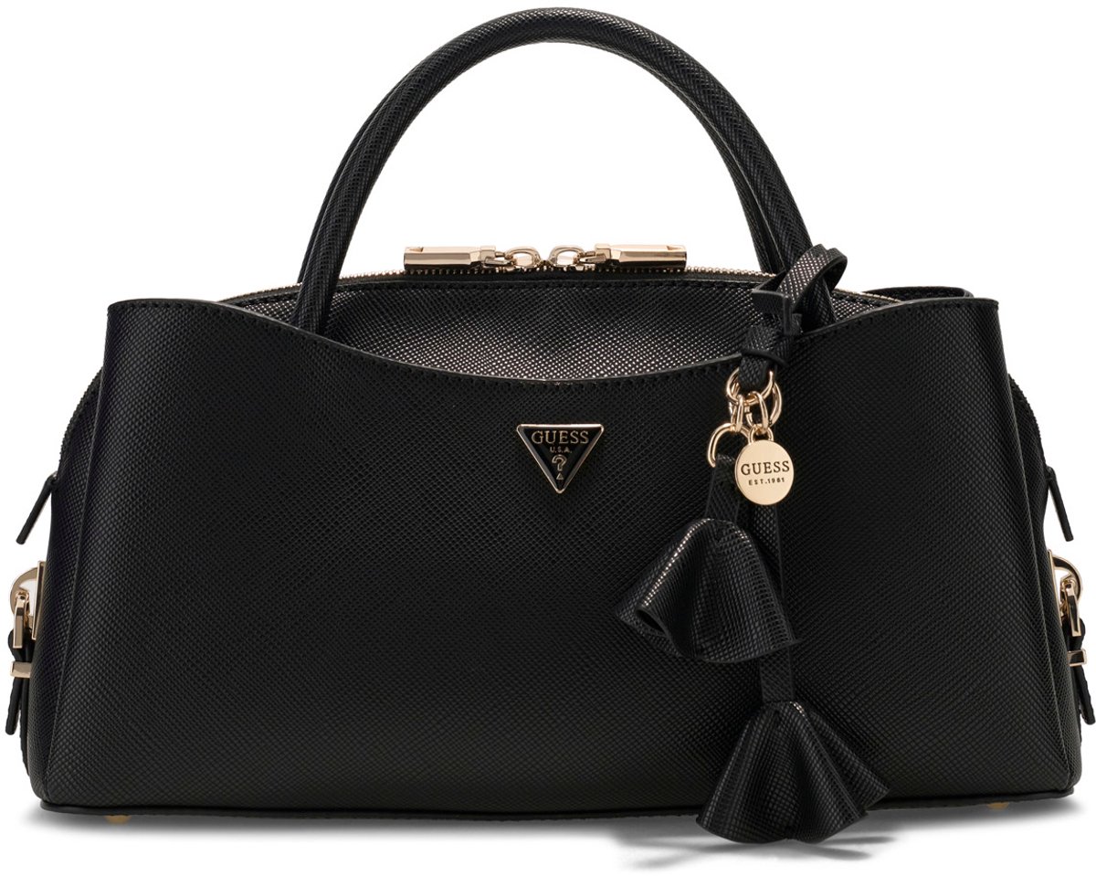 GUESS schoudertas handtas Danielle Girlfriend Satchel Black zwart