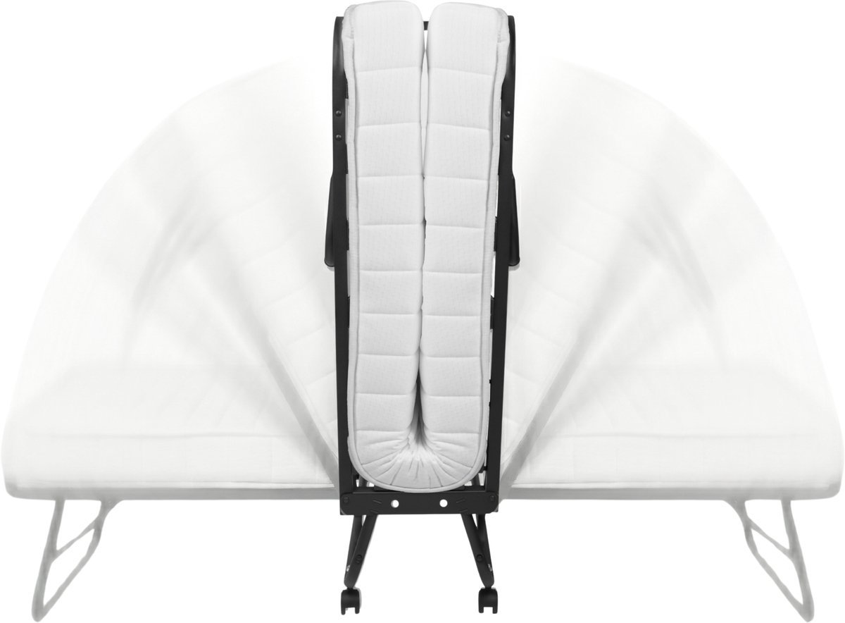 Troonz Opklapbed Verona 80x200 cm – Logeerbed Eenpersoonsbed | Vouwbed met Ergonomisch Matras & Lattenbodem | Incl. Beschermhoes