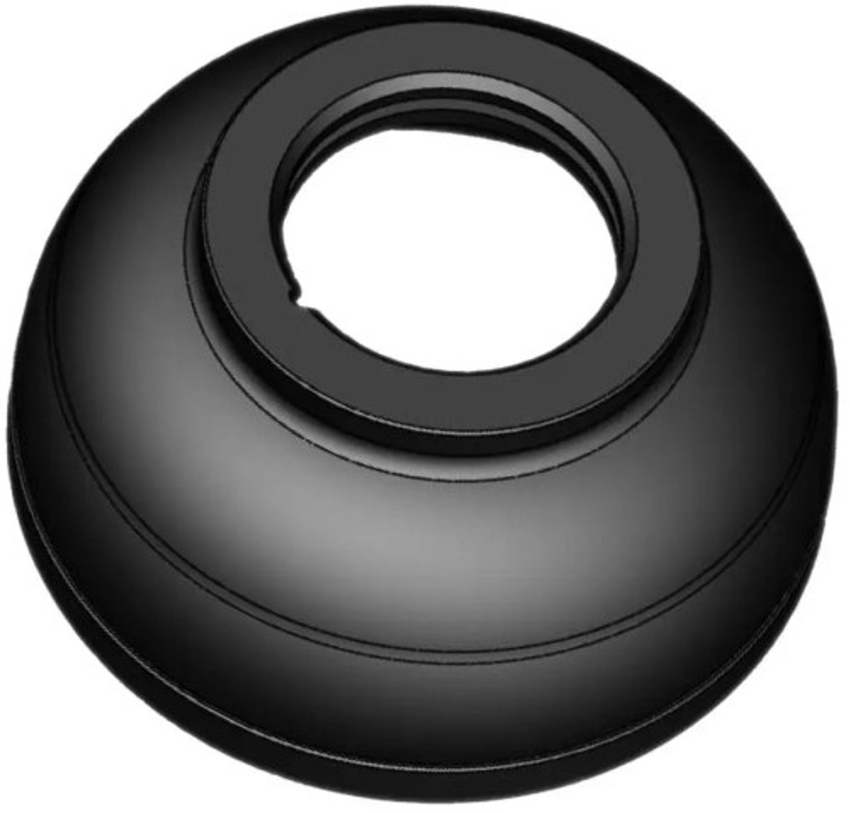 Beschermkap (met rubberen ring) Diameter: 126 mm Hoogte: 58 mm
