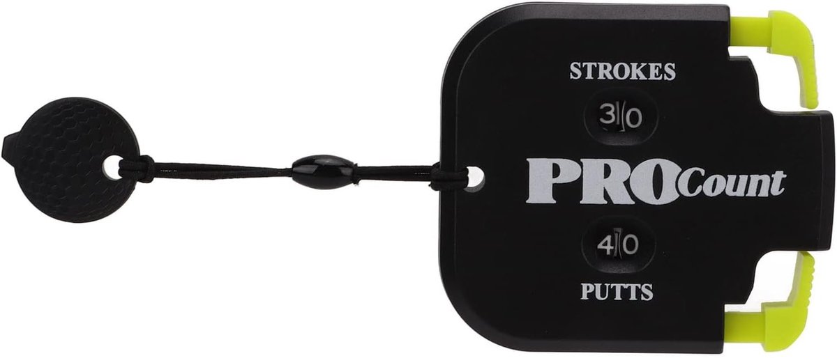 Minigolf Slagteller met Eenvoudige Resetknop en Bevestiging voor Scorekeeperhandschoen - Perfect voor Golf en Minigolf (2,5 x 2,2 inch)