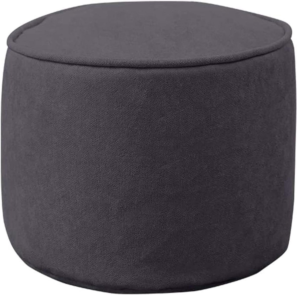 Ronde Poef - Voetenbank Ottoman - Ontspannen Zitten - Verwijderbare Wasbare Hoes - 40x40x30cm - Licht Groen