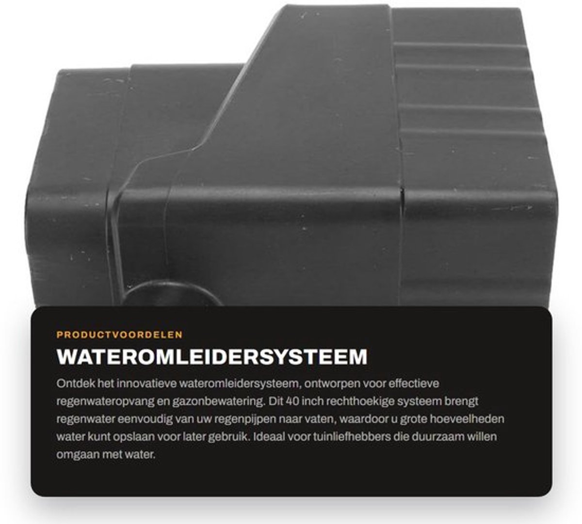 Regenwateropvangsysteem 40 Inch - Herbruikbaar - Universeel ontwerp - Eenvoudig te installeren - Voor Gazonbewatering - Inclusief montagehandleiding - Regenwaterafvoersysteem