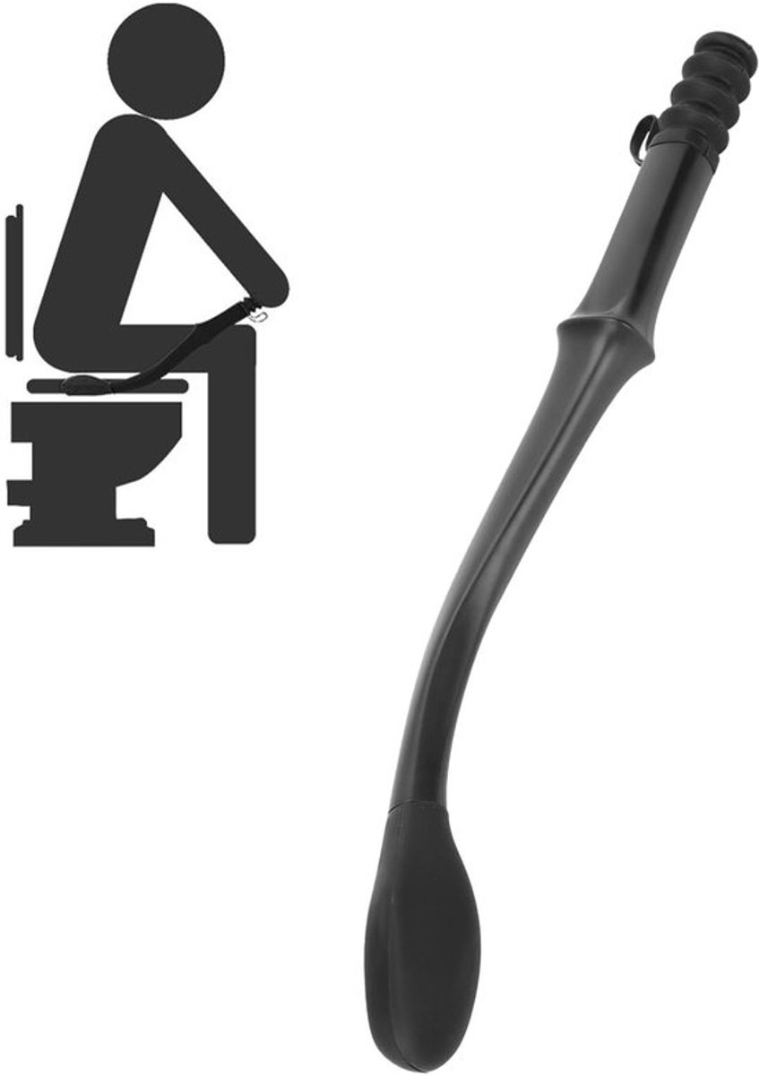 WC-Afveeghulp met Lange Handgreep - Zelfwisassistent - Huishoudelijke Toilethulp - Gereedschap voor Beperkte Mobiliteit - 40 cm - Comfortabel Gebruik - Toiletwisser