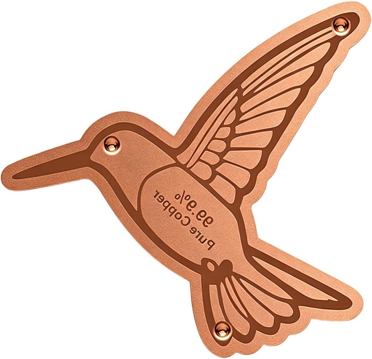 Koperen Vogelbad Schijf - Schoonmaak Kom Schotel - Vogels Verwelkomen - Hygiënisch Reinigingsvoordeel - 12 x 1 x 12 cm