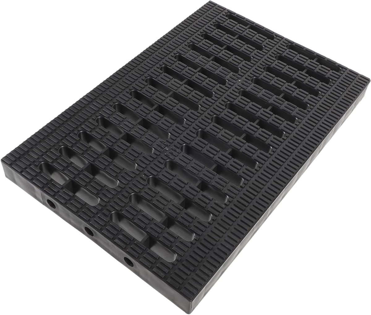 Afvoer Rooster - Riool Deksel Putje - Waterafvoer Garages - Lichtgewicht Plastic - 31x20x2.2cm - Zwart