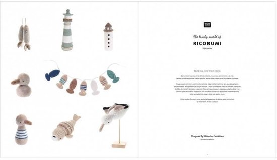 Ricorumi Haakboek - Amigurumi Patronen - Hobby Creatie - Maritieme Thema - 8 Modellen - Wit — afbeelding 3
