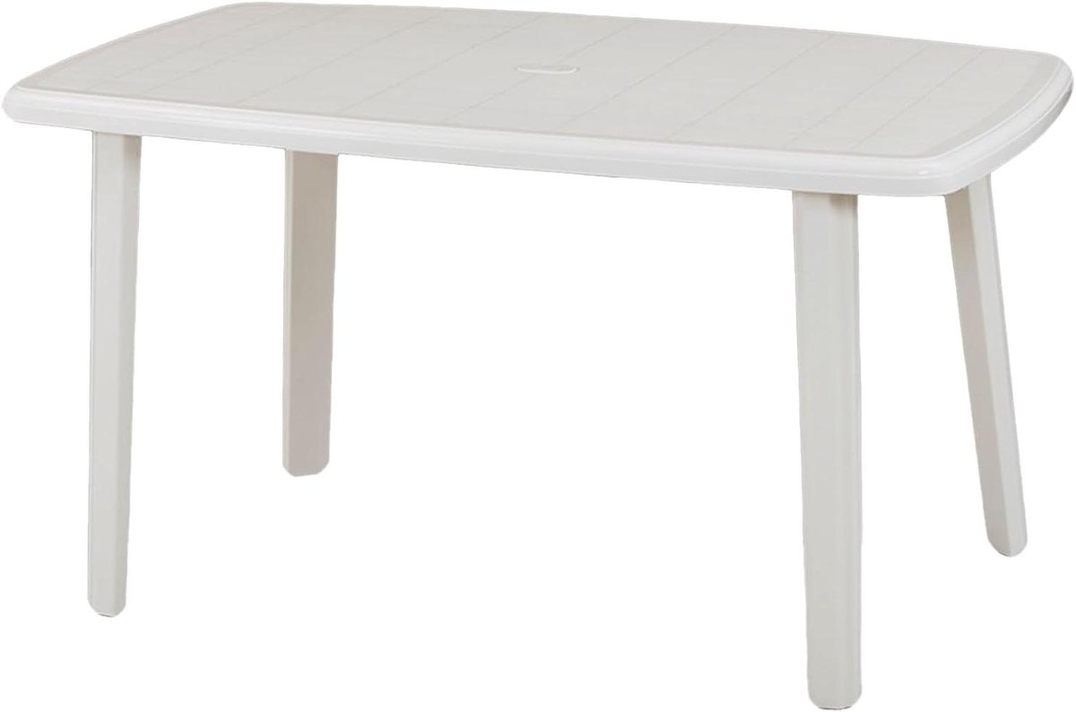 Eettafel Kaaiman - Ovale Tafel - Woonkamer Inrichten - Modern Kunststof - 85x137x72 cm - Wit