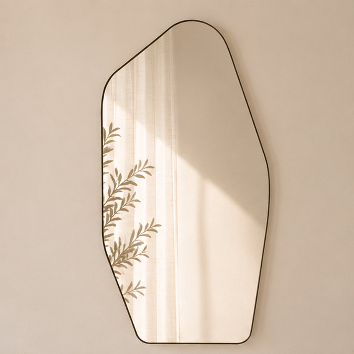 Indore Home Organische spiegel Abel - 120 x 65 cm - Brons