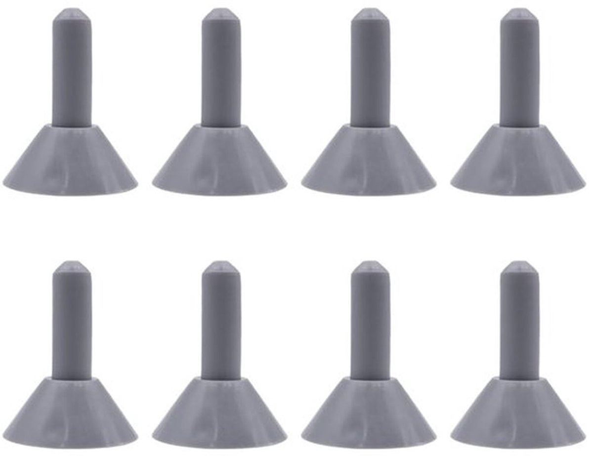 Tentstokbeschermkappen 8 stuks - Anti-donner - Tentaccessoires - Kunststof - Hoogwaardig - Veiligheid bij blikseminslag