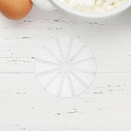 Anti-Spatdeksel Mixer - Spatbescherming Garde - Bakken Zonder Knoeien - Universele Pasvorm - 14x14x1 cm - Transparant — afbeelding 3