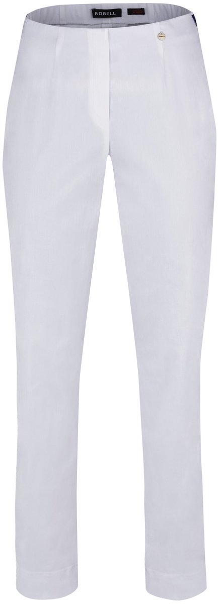 Robell Marie Dames Comfort Stretch Broek - Wit Maat 54