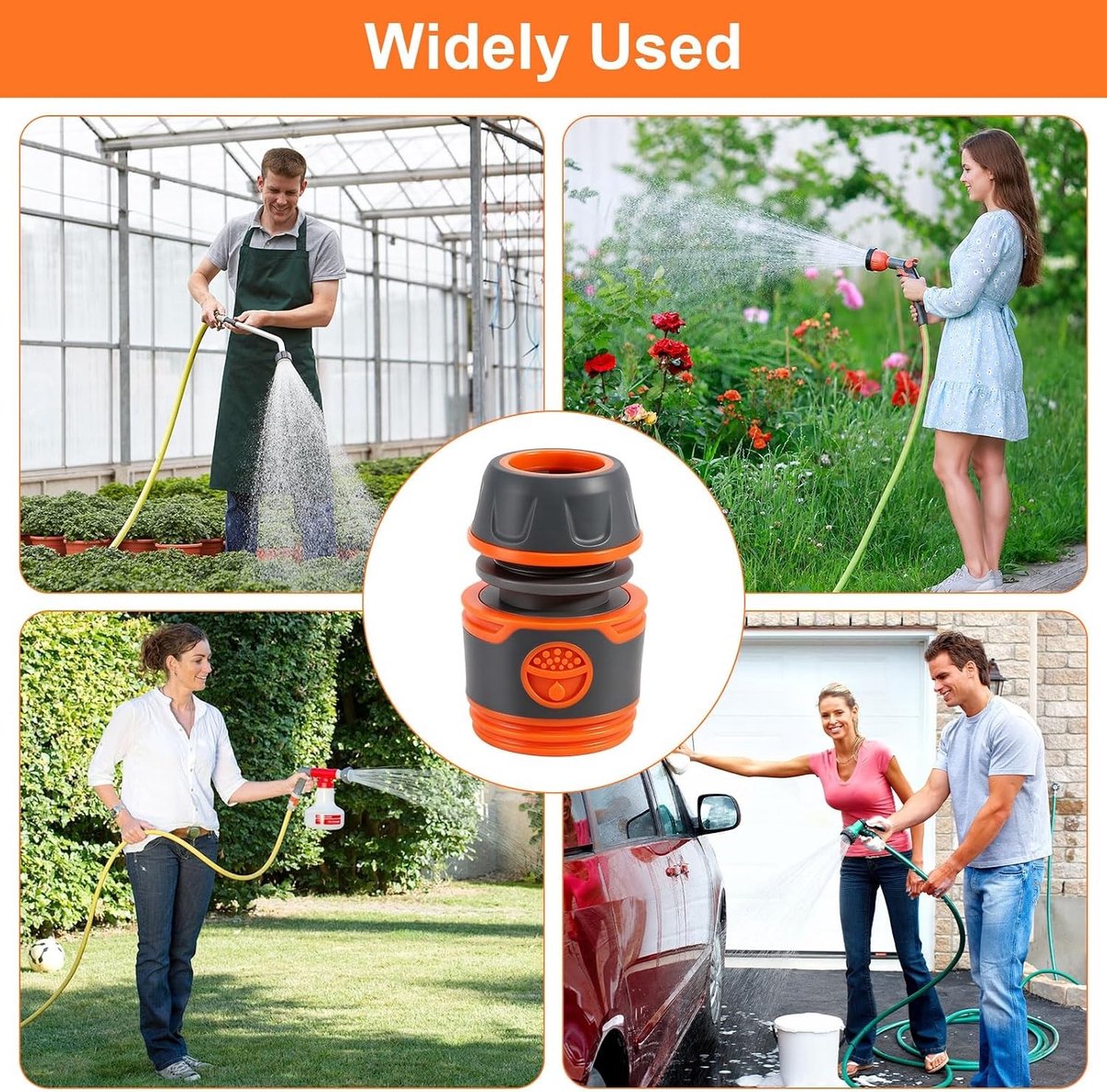 Hose Coupling Set van 20 Stuks voor 1/2 Inch Tuinslangen, Inclusief Slangkoppelingen en Connectoren voor Tuinonderhoud en Besproeiing – foto 7