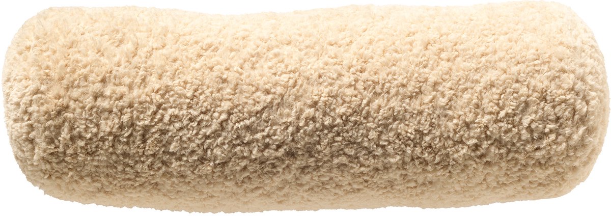 Dutch Decor - CARA - rolkussen Ø18x50 cm - teddylook - beige