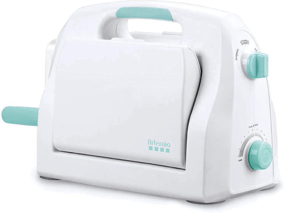 18002101 Happy Cut Snij- en Embossing Machine A4 Wit en Groen 21 x 35 x 15 cm