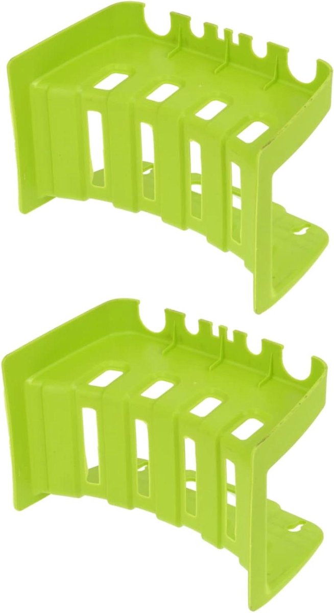 Tuinslanghouder - Slangorganizer Houder - Slang Opbergen - Ruimtebesparend Wandmodel - 2-pack - Groen