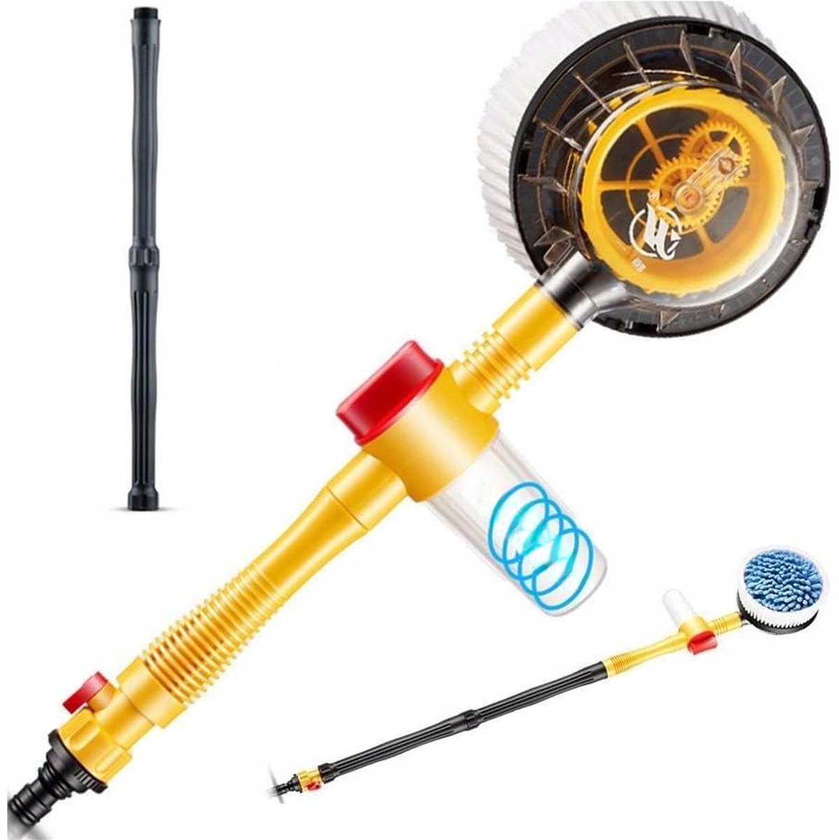 Rosfix AquaBrush Pro360 Draaibare Borstel 3/4 - Wateraangedreven 360° Rotatie