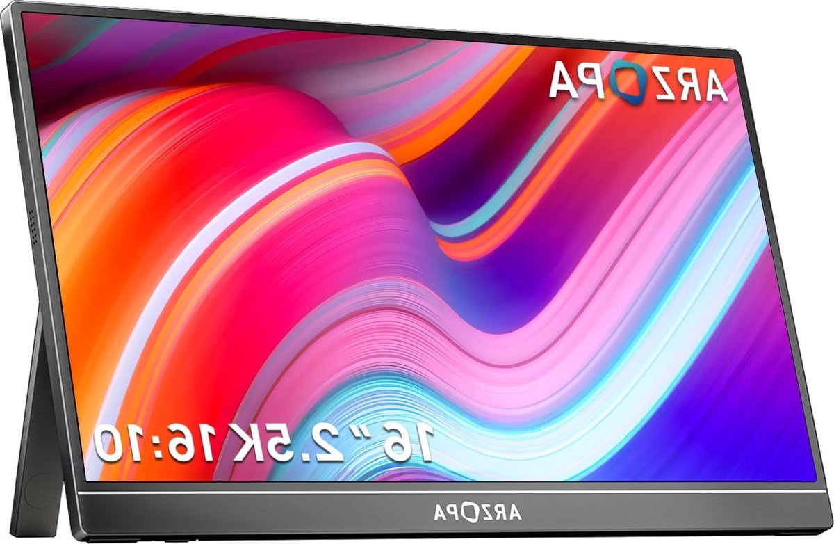 Draagbare Monitor - Extra Scherm Laptop - Productiviteit Vergroten - 2.5K IPS Beeldkwaliteit - 16 inch - Zwart