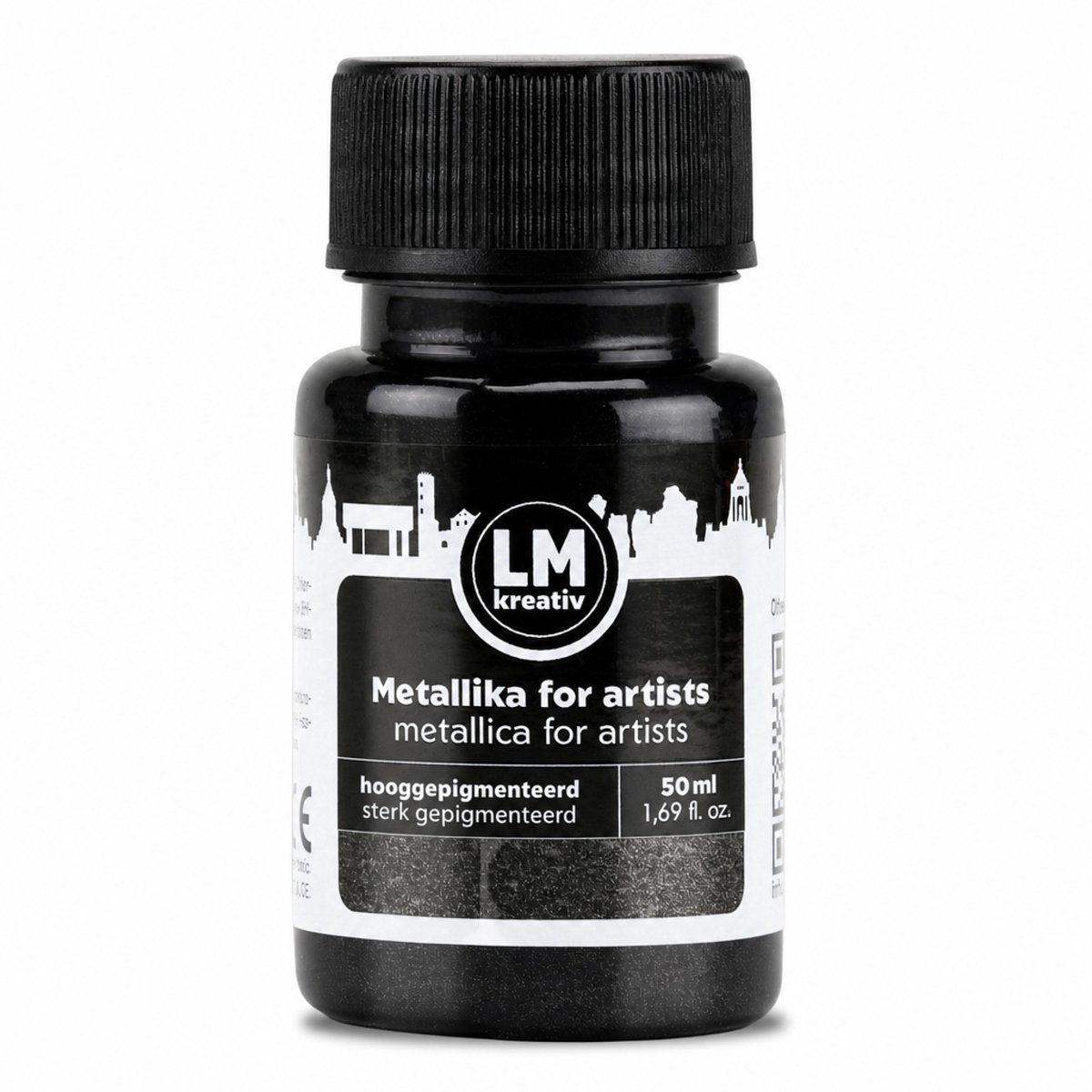 LM-Kreativ Acrylverf - Metallic Look - Lichtvast en Waterbestendig - Op Waterbasis - Zwart - 50 ml