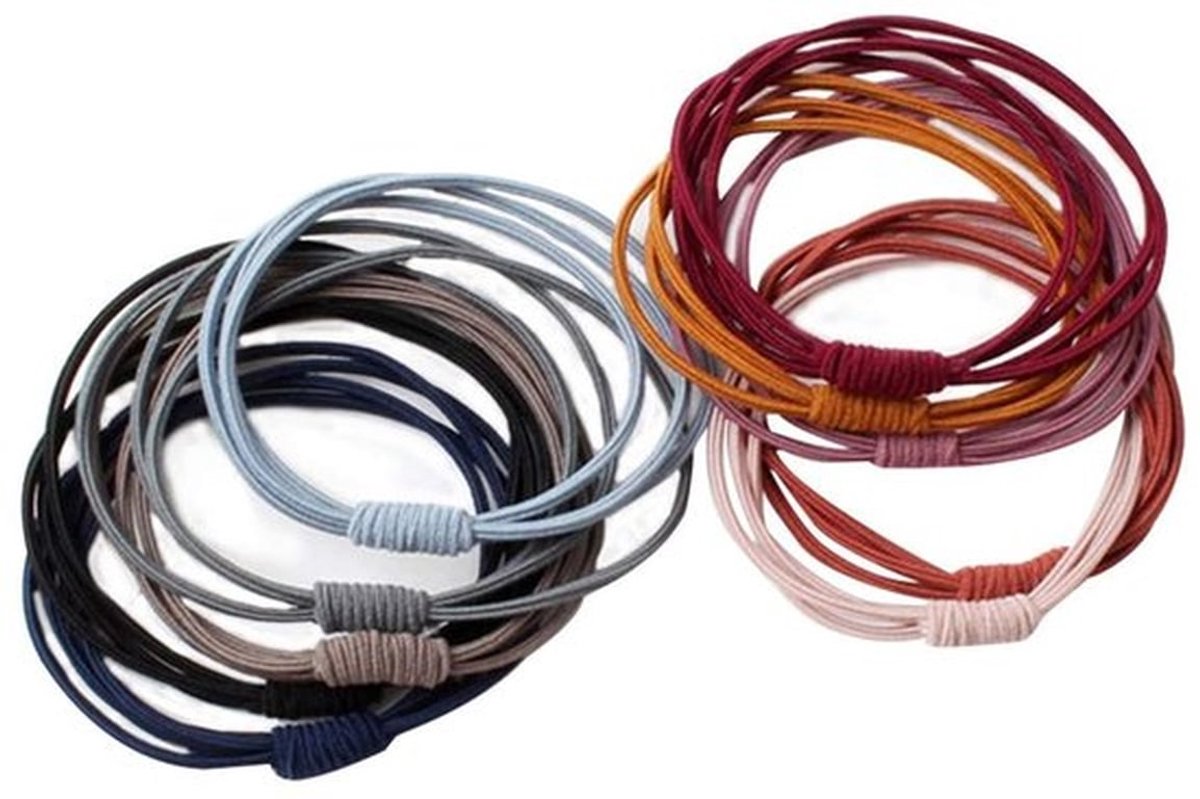 Haarelastiekjes 10 stuks - Hoge elastische haarringen - Paardenstaart houder - Haaraccessoires voor vrouwen/meisjes - Veelzijdige kleuren - Effectieve haarfixatie - Haarband