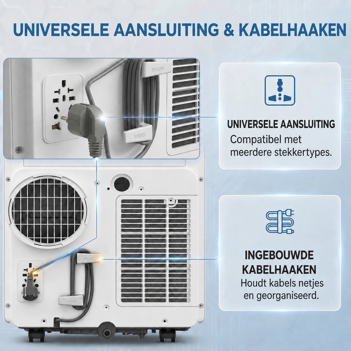 KungFu buy Mobiele airconditioner 12000 BTU 3-in-1 koeling met wifi en afstandsbediening stil met timer Energieklasse A thumbnail 3