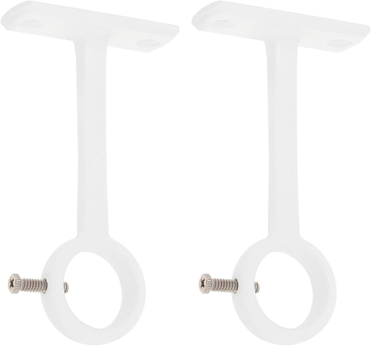 Gordijnroedebeugels voor Plafondmontage - Aluminium - 11,7 cm - Stevige Beugels voor 1 Inch Gordijnstang - Set van 2