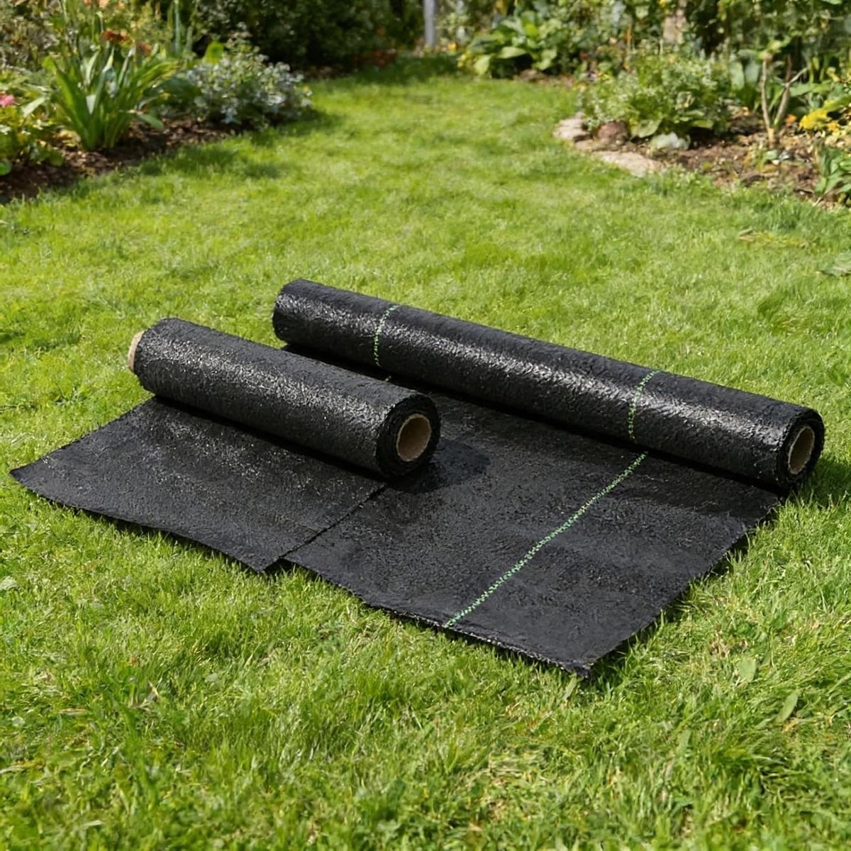 Onkruidwerend Membraan - Gronddoek Tegen Onkruid - Tuin Onderhouden - UV-gestabiliseerd Ademend - 2x2m - Zwart