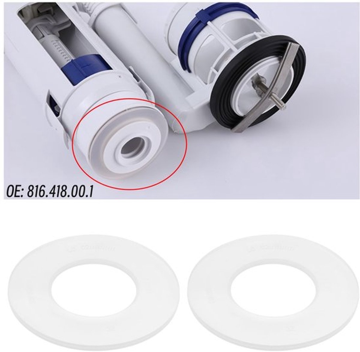 Spoelklep Afdichting 5 Stuks - Siliconen Seal Ring - Compatibel met Geberit - Binnendiameter 31 mm - Buitendiameter 63 mm - Duurzaam en eenvoudig te installeren - Afdichtring