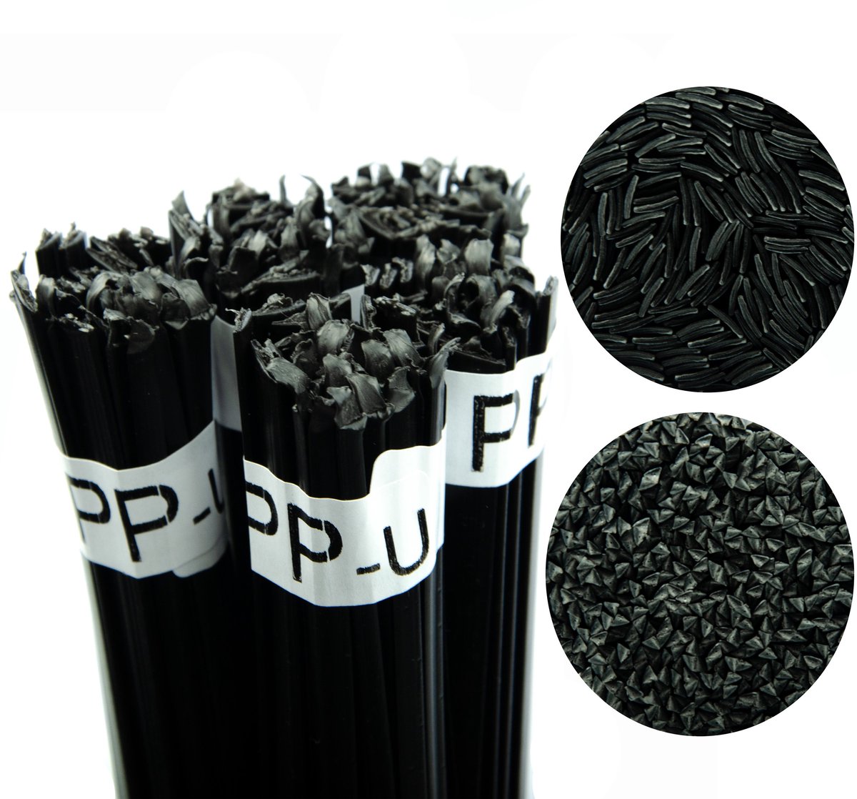 Rosfix Kunststoflasdraad Staaf - Universeel PP-U Polypropyleen, Zwart 100g